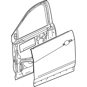 GM 84847912 Door Shell, Front Passenger Side 84847912 GM Door Shell, Front Passenger Side Illustration 1 of 1