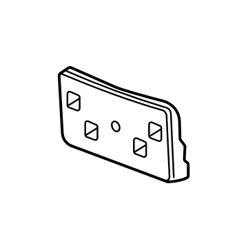 GMC 84881885 License Bracket