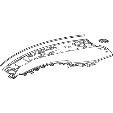 GM 84997491 Upper Trim Panel 84997491 GM Upper Trim Panel Illustration 1 of 1