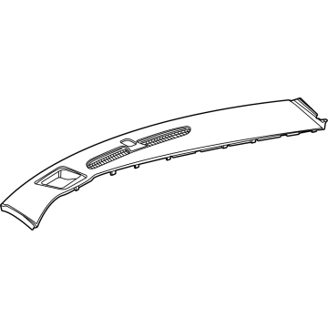 GM 84997709 Defroster Panel, Jet Black 84997709 GM Defroster Panel, Jet Black Illustration 1 of 1
