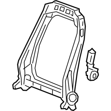 GM 13551366 Frame, Seat Back Cushion, Front 13551366 GM Frame, Seat Back Cushion, Front Illustration 1 of 1