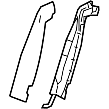 GM 84249028 Bolster, Jet Black, Rear Passenger Side 84249028 GM Bolster, Jet Black, Rear Passenger Side Illustration 1 of 1