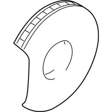 GM 10445858 Rotor, Rear Passenger Side 10445858 GM Rotor, Rear Passenger Side Illustration 1 of 1