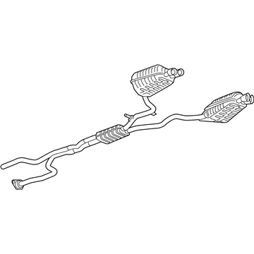 GM 84384726 Muffler & Pipe 84384726 GM Muffler & Pipe Illustration 1 of 1