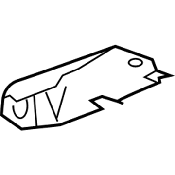 84130216 GM Heat Shield, Driver Side Illustration 1 of 1