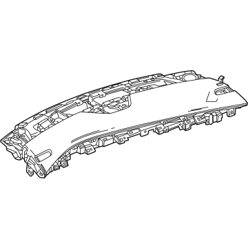 42809300 GM Upper Pad, Titanium Illustration 1 of 1
