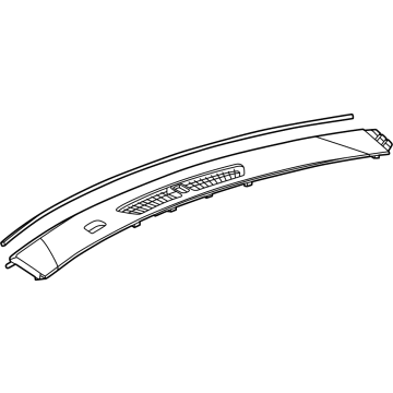 42809298 GM Defroster Panel, Jet Black Illustration 1 of 1