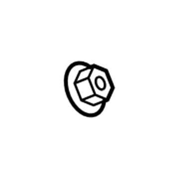 GM 11516076 Converter & Pipe Nut 11516076 GM Converter & Pipe Nut Illustration 1 of 1