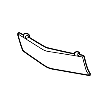 Chevy 86805732 License Bracket Cover