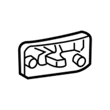 GM 15195295 Handle, Outside, Red, Rear Driver Side 15195295 GM Handle, Outside, Red, Rear Driver Side Illustration 1 of 1