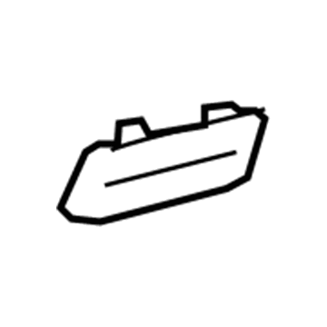 22758642 GM Seat Belt Bezel, Driver Side Illustration 1 of 1
