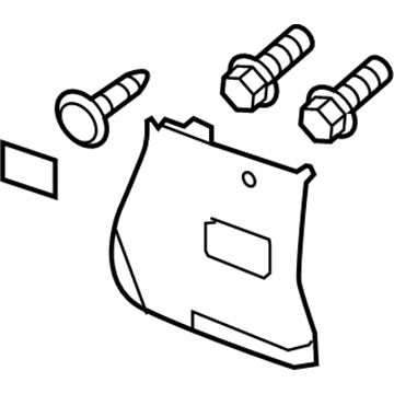 GM 23365216 Lock Pillar Trim, Driver Side 23365216 GM Lock Pillar Trim, Driver Side Illustration 1 of 1
