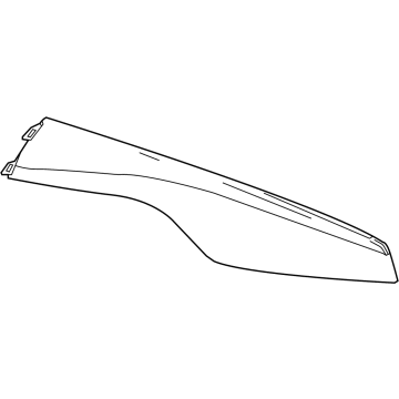 GM 84735833 Side Trim Panel, Jet Black, Driver Side 84735833 GM Side Trim Panel, Jet Black, Driver Side Illustration 1 of 1