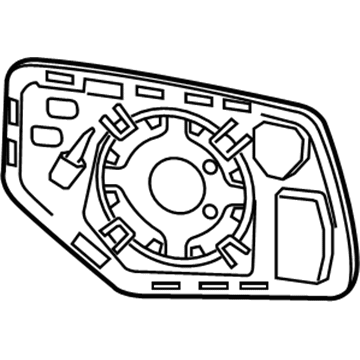 Chevy 22753635 Mirror Glass