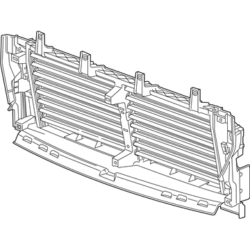 GMC 86586452 Radiator Shutter Assembly