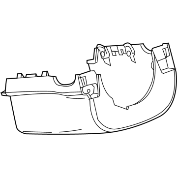 GM 84520196 Lower Column Cover, Jet Black 84520196 GM Lower Column Cover, Jet Black Illustration 1 of 1