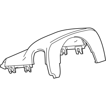 84519858 GM Upper Shroud, Jet Black Illustration 1 of 1