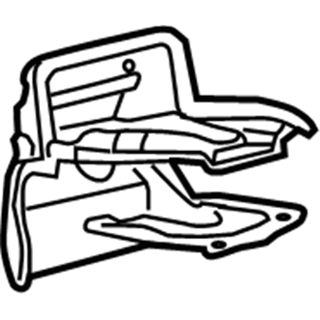 GM 19184887 Rear Cupholder 19184887 GM Rear Cupholder Illustration 1 of 1