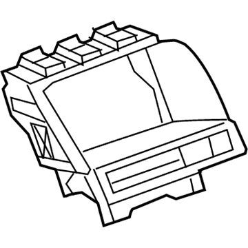 22839438 GM Trim Bezel, Jet Black, Center Upper Illustration 1 of 1