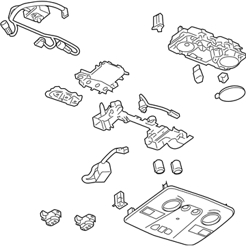 22902545 GM Roof Console Illustration 1 of 1