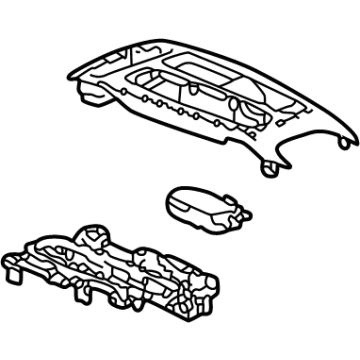 GM 42707113 Upper Trim, Black 42707113 GM Upper Trim, Black Illustration 1 of 1