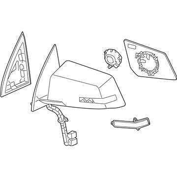 Chevy 22791624 Mirror Assembly