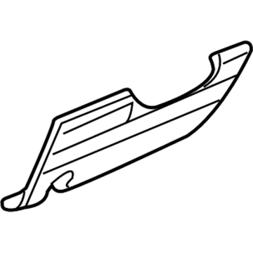 GM 10435638 Knee Bolster, Oak 10435638 GM Knee Bolster, Oak Illustration 1 of 1