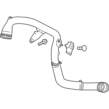 GM 23131218 Air Outlet Tube 23131218 GM Air Outlet Tube Illustration 1 of 1