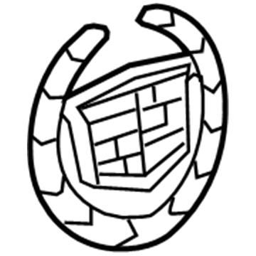 GM 23491048 Emblem 23491048 GM Emblem Illustration 1 of 1