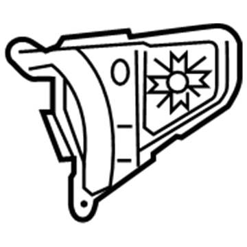 39038550 GM Radio Control, Black, Passenger Side Illustration 1 of 1