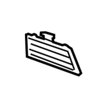 GM 15805467 Air Grille, Titanium, Driver Side 15805467 GM Air Grille, Titanium, Driver Side Illustration 1 of 1
