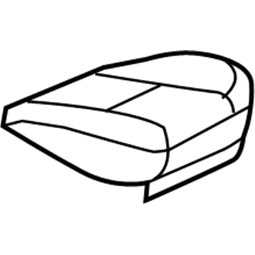 GM 20779857 Seat Cover, Titanium, Front Passenger Side 20779857 GM Seat Cover, Titanium, Front Passenger Side Illustration 1 of 1