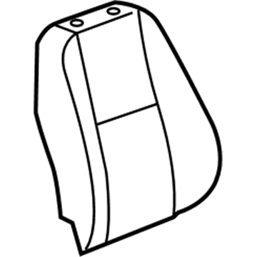 GM 25789846 Seat Back Pad, Passenger Side 25789846 GM Seat Back Pad, Passenger Side Illustration 1 of 1