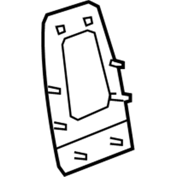 GM 20926208 Seat Back Panel 20926208 GM Seat Back Panel Illustration 1 of 1