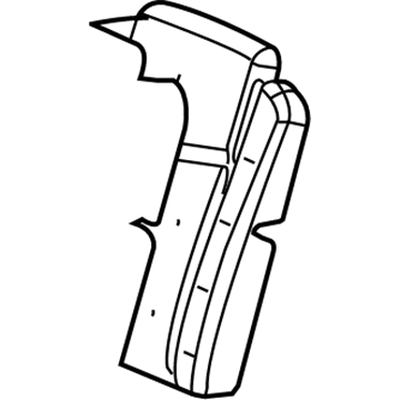 88898294 GM Seat Back Pad, Rear Illustration 1 of 1