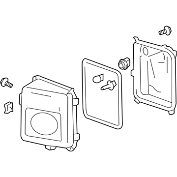 GM 15930685 Fog Lamp Assembly, Driver Side 15930685 GM Fog Lamp Assembly, Driver Side Illustration 1 of 1