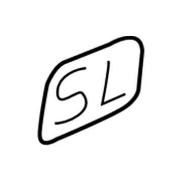 GM 15768781 Nameplate 15768781 GM Nameplate Illustration 1 of 1