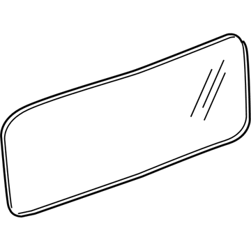 GM 15909803 Lift Gate Glass 15909803 GM Lift Gate Glass Illustration 1 of 1