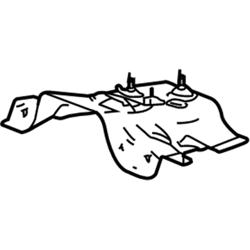 GM 94710526 Center Reinforcement 94710526 GM Center Reinforcement Illustration 1 of 1