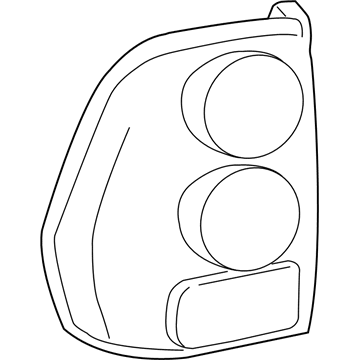 GM 15131577 Tail Lamp Assembly, Passenger Side 15131577 GM Tail Lamp Assembly, Passenger Side Illustration 1 of 1