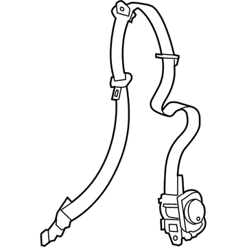 GM 19257434 Lap & Shoulder Belt, Titanium, Front Driver Side 19257434 GM Lap & Shoulder Belt, Titanium, Front Driver Side Illustration 1 of 1