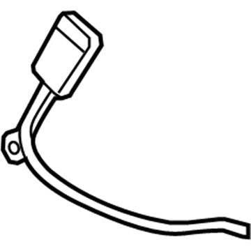 GM 19181814 Buckle, Titanium, Passenger Side 19181814 GM Buckle, Titanium, Passenger Side Illustration 1 of 1