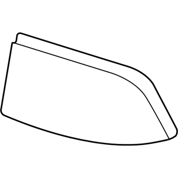 GM 16525834 Filler Trim, Passenger Side 16525834 GM Filler Trim, Passenger Side Illustration 1 of 1