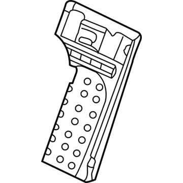 GM 12454121 Seat Back Frame, Rear Driver Side 12454121 GM Seat Back Frame, Rear Driver Side Illustration 1 of 1