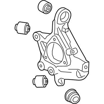 84755513 GM Knuckle, Rear Driver Side Illustration 1 of 1