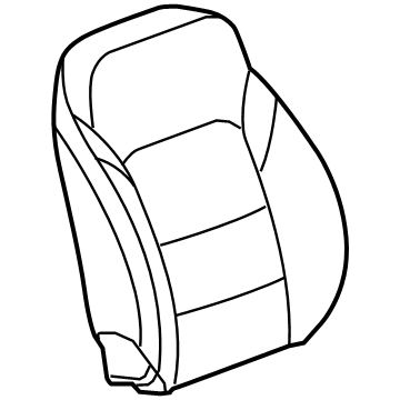 GM 84298790 Seat Back Cover, Front 84298790 GM Seat Back Cover, Front Illustration 1 of 1
