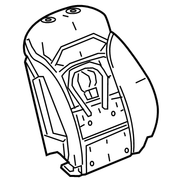 GM 84825911 Seat Back Pad, Front 84825911 GM Seat Back Pad, Front Illustration 1 of 1