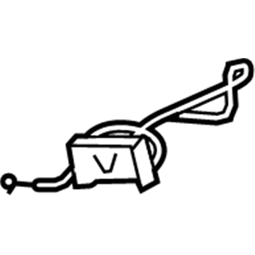GM 15900506 Adjust Handle, Titanium, Passenger Side 15900506 GM Adjust Handle, Titanium, Passenger Side Illustration 1 of 1