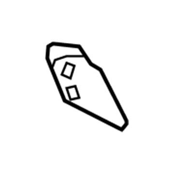 15901207 GM Trim Panel, Titanium, Rear Passenger Side Illustration 1 of 1