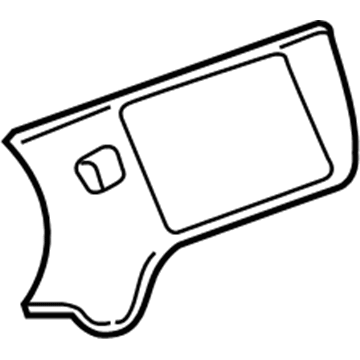 GM 23280981 Center Molding 23280981 GM Center Molding Illustration 1 of 1